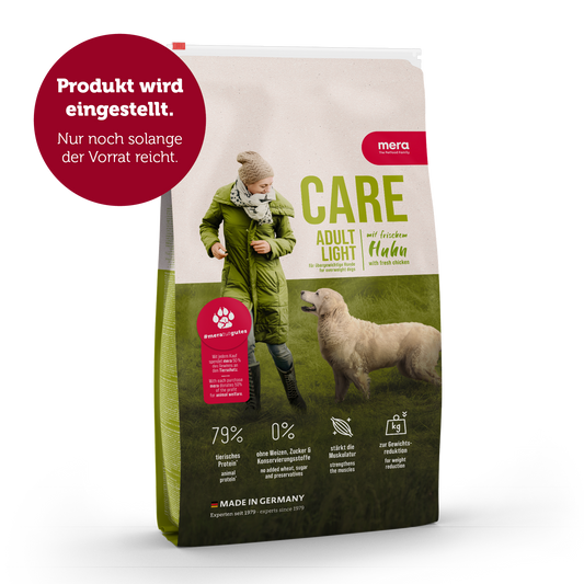 mera CARE Adult Light Huhn Verpackung Auslistung