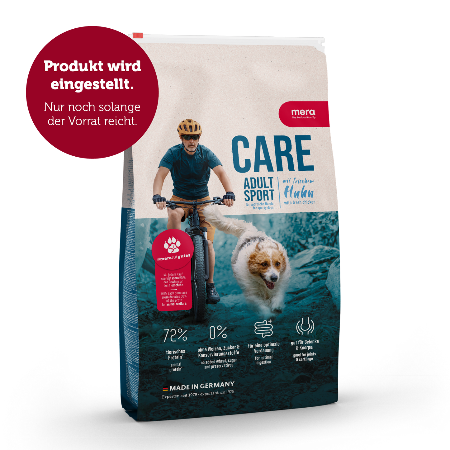 mera CARE Adult Sport Huhn Verpackung Auslistung