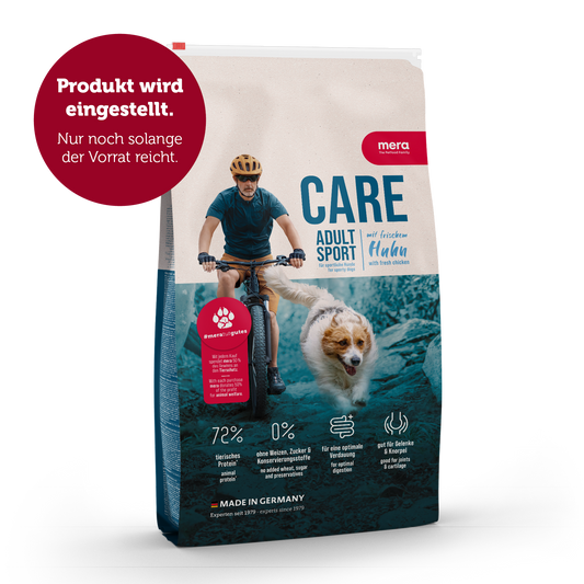mera CARE Adult Sport Huhn Verpackung Auslistung