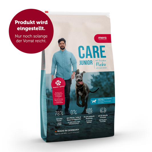mera CARE Junior Huhn Verpackung Auslistung