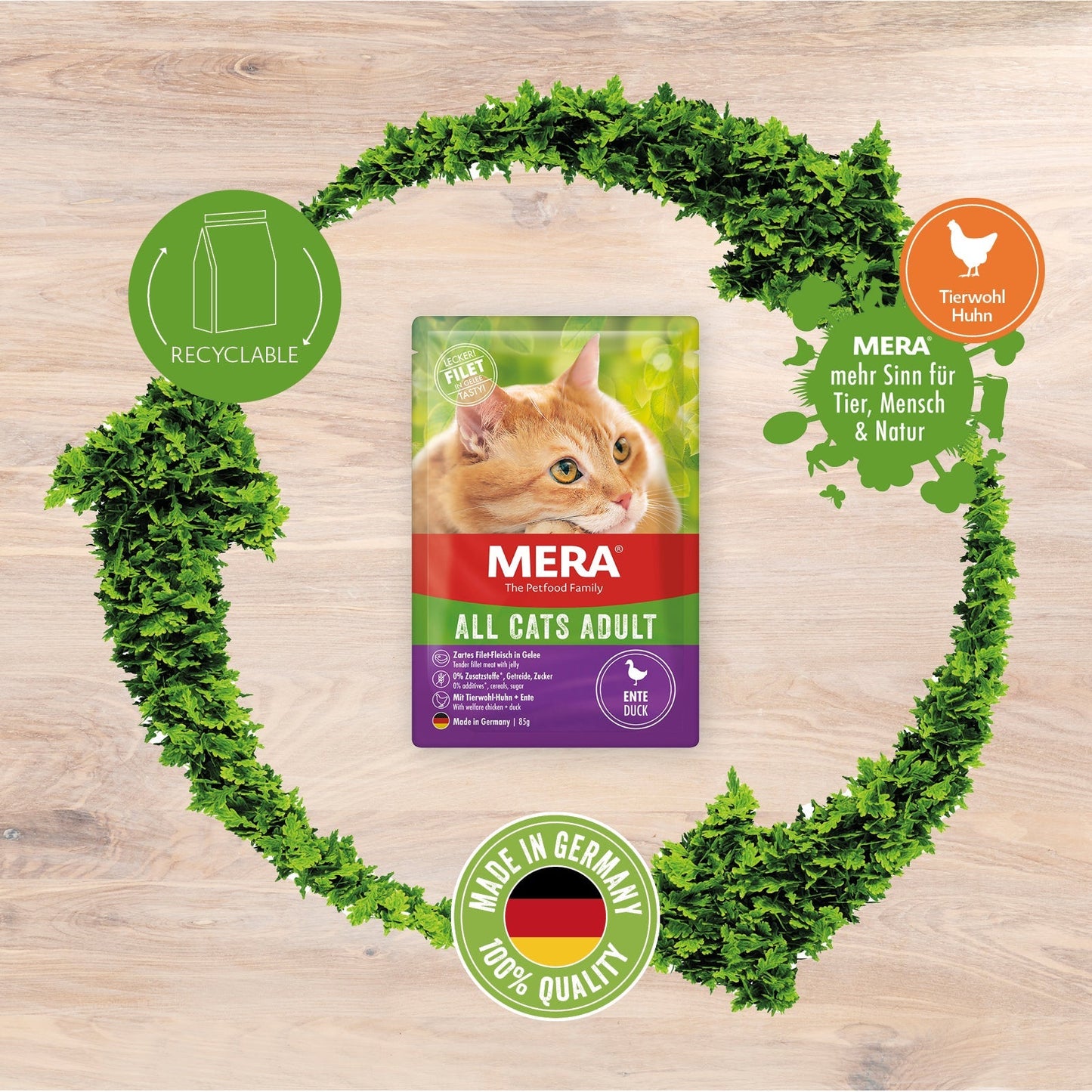 mera CATS All Cats Adult Ente Nassfutter Produkteigenschaften
