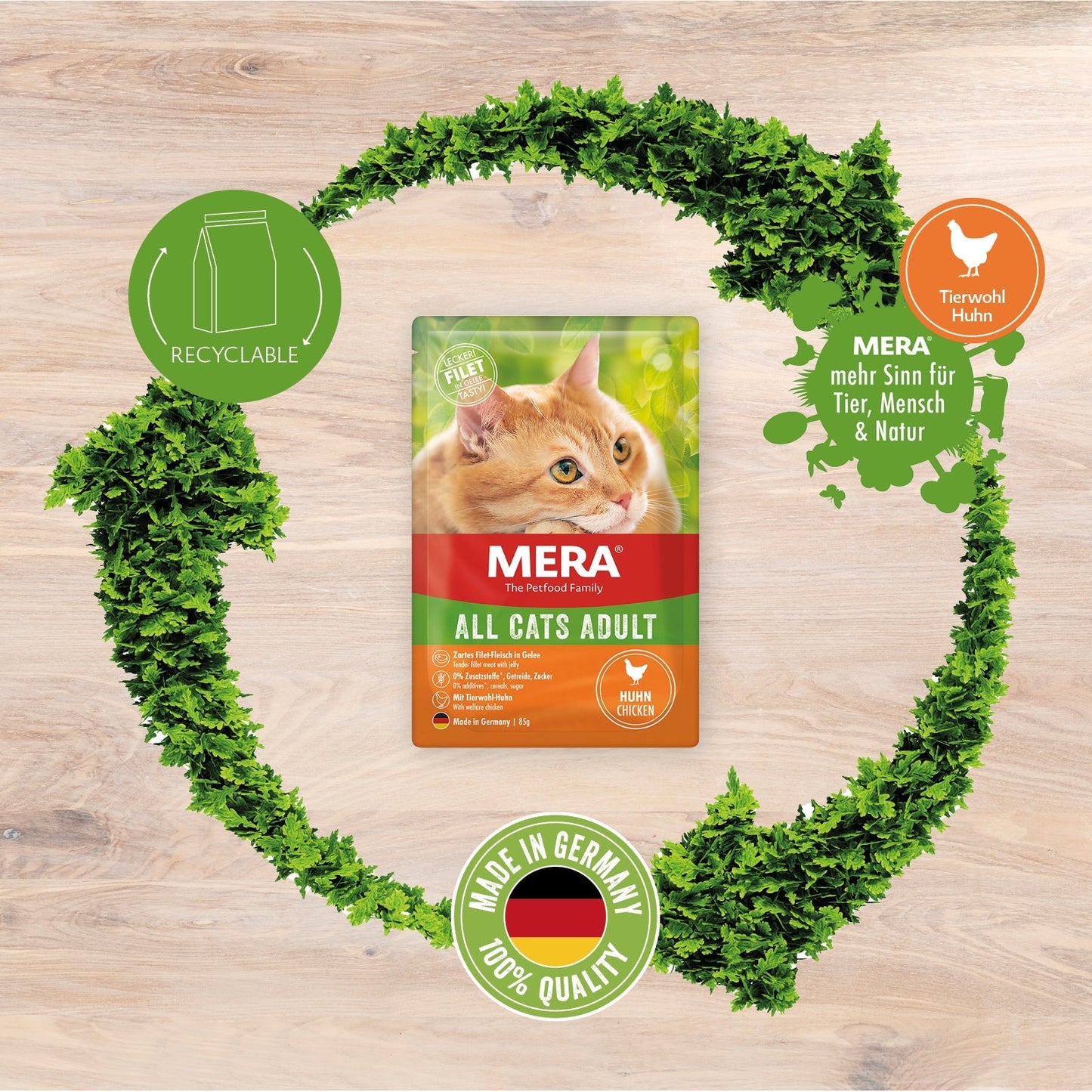 mera CATS All Cats Adult Huhn Nassfutter Produkteigenschaften