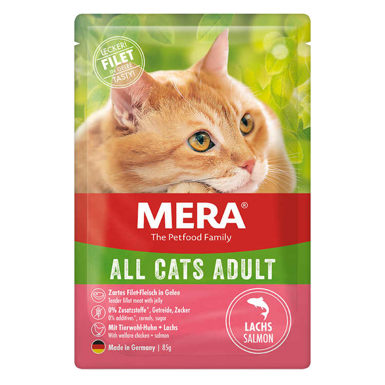 mera CATS All Cats Adult Lachs Nassfutter Verpackung