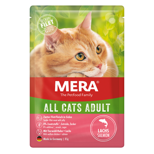 mera CATS All Cats Adult Lachs Nassfutter Verpackung