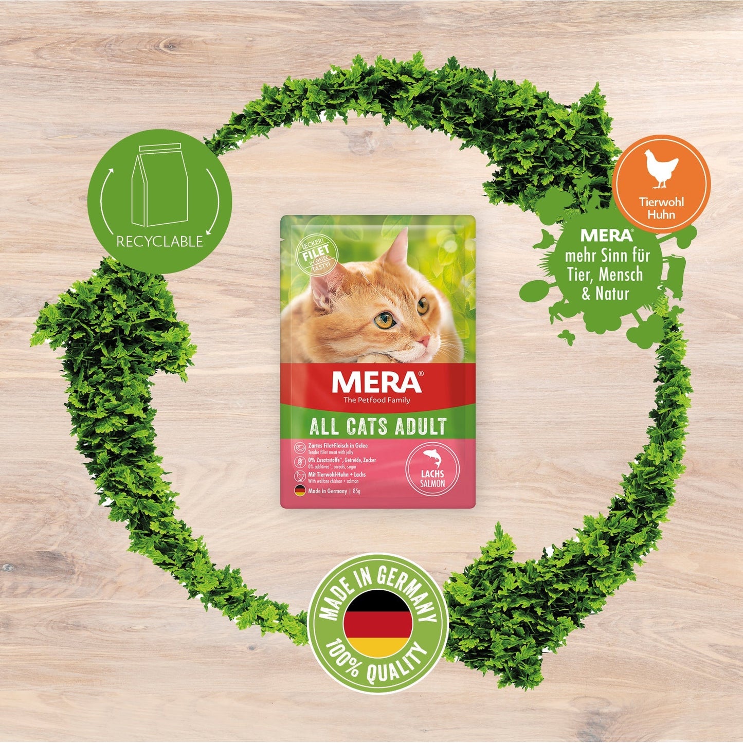 mera CATS All Cats Adult Lachs Nassfutter Produkteigenschaften