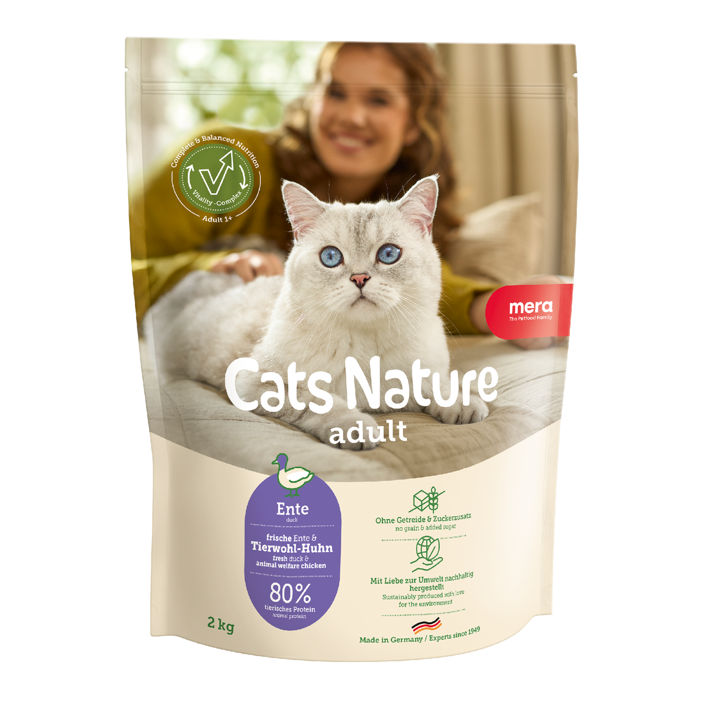 mera Cats Nature Adult Ente Trockenfutter Packshot