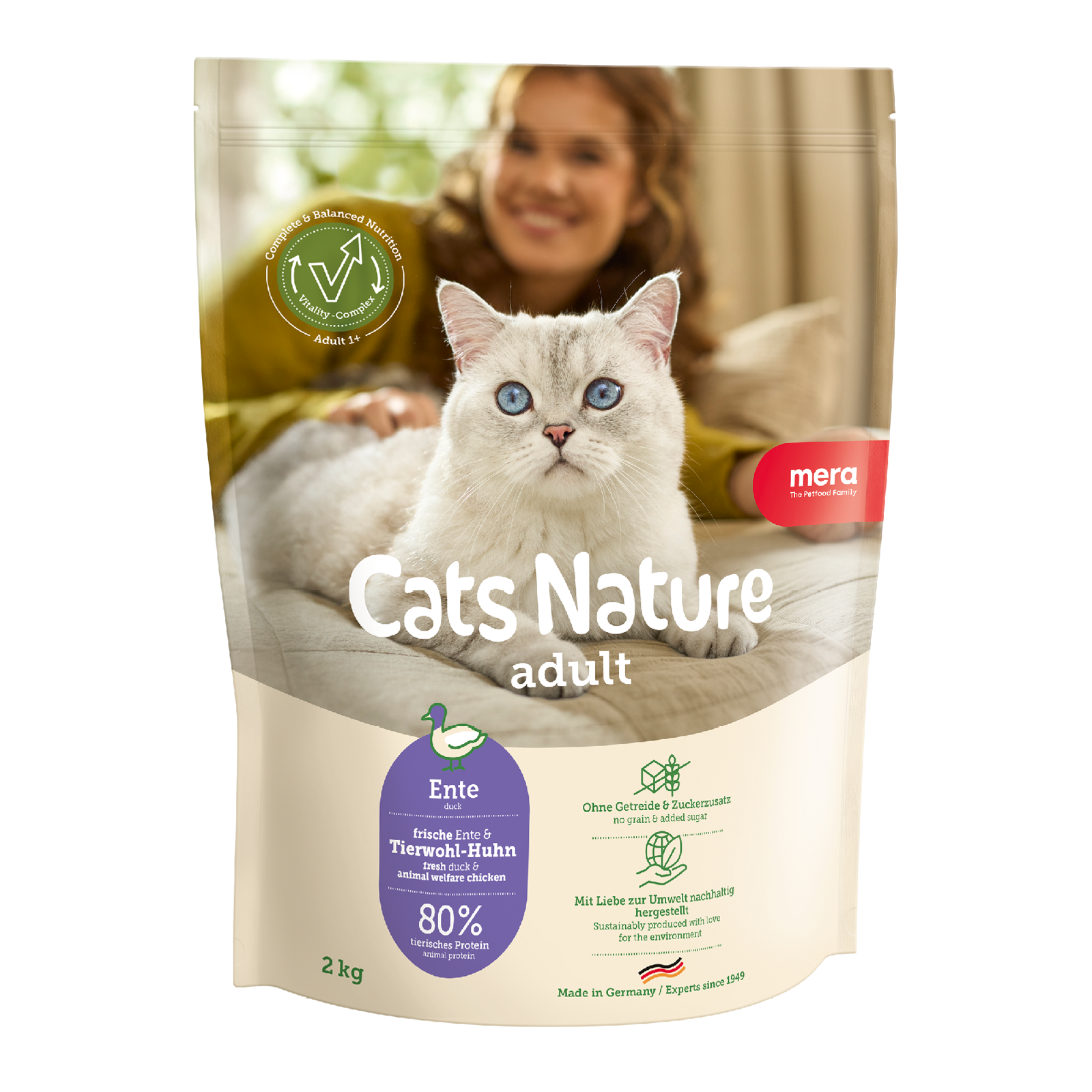 mera Cats Nature Adult Ente Trockenfutter Packshot