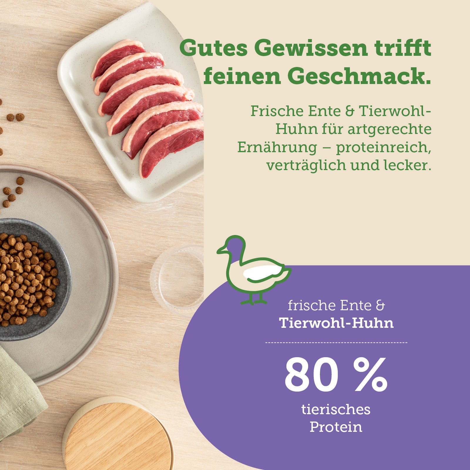 mera Cats Nature Adult Ente Trockenfutter Zutaten