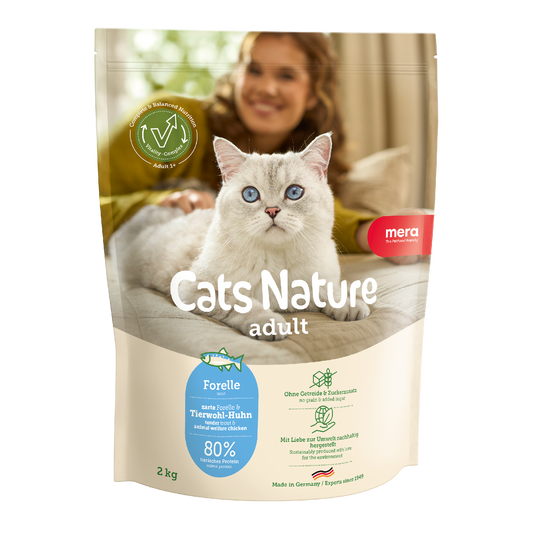 mera Cats Nature Adult Forelle Trockenfutter Packshot