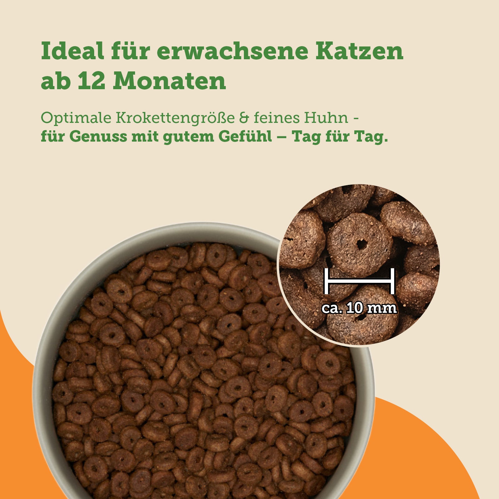 mera Cats Nature Adult Huhn Trockenfutter Kroketten