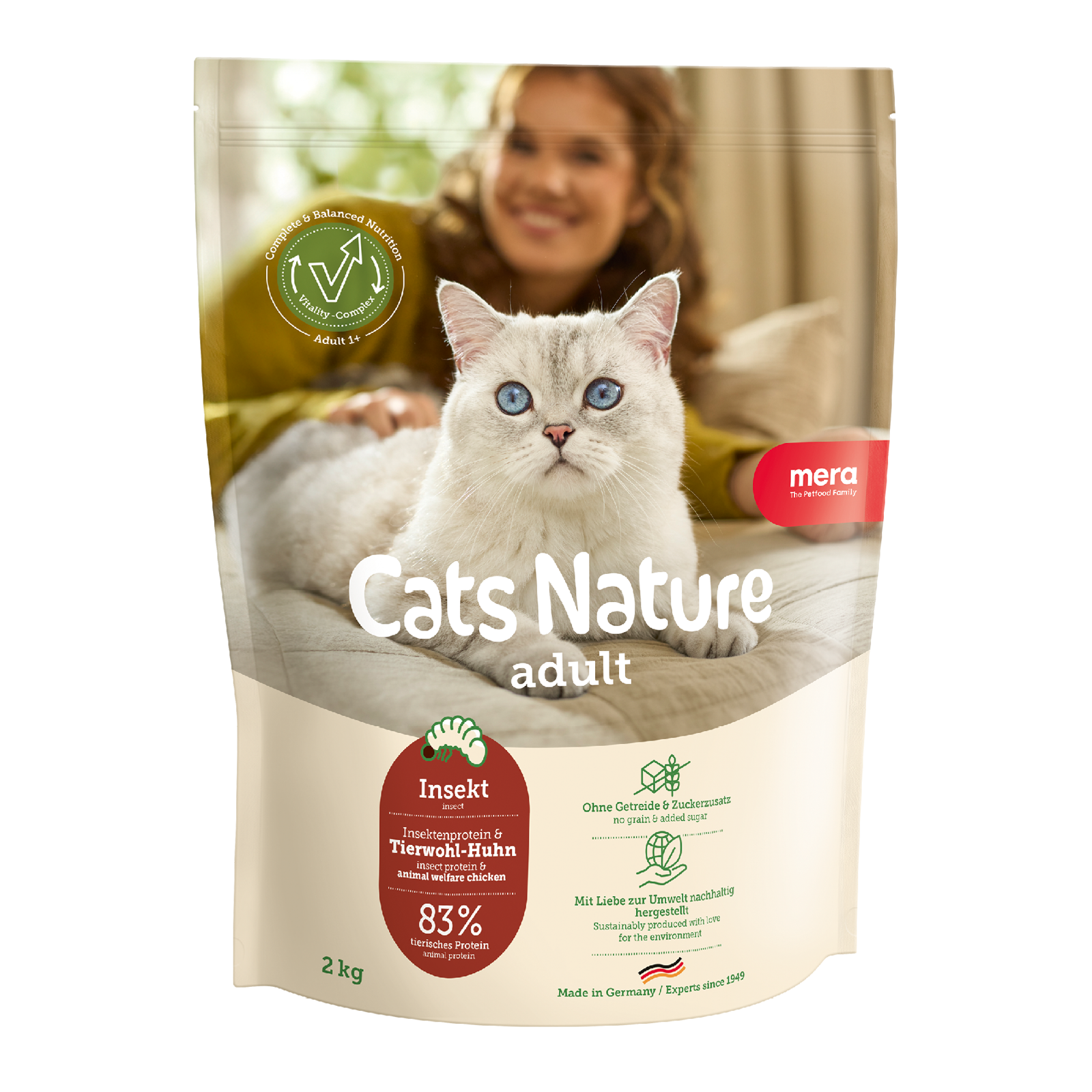 mera Cats Nature Adult Insekt Trockenfutter Packshot