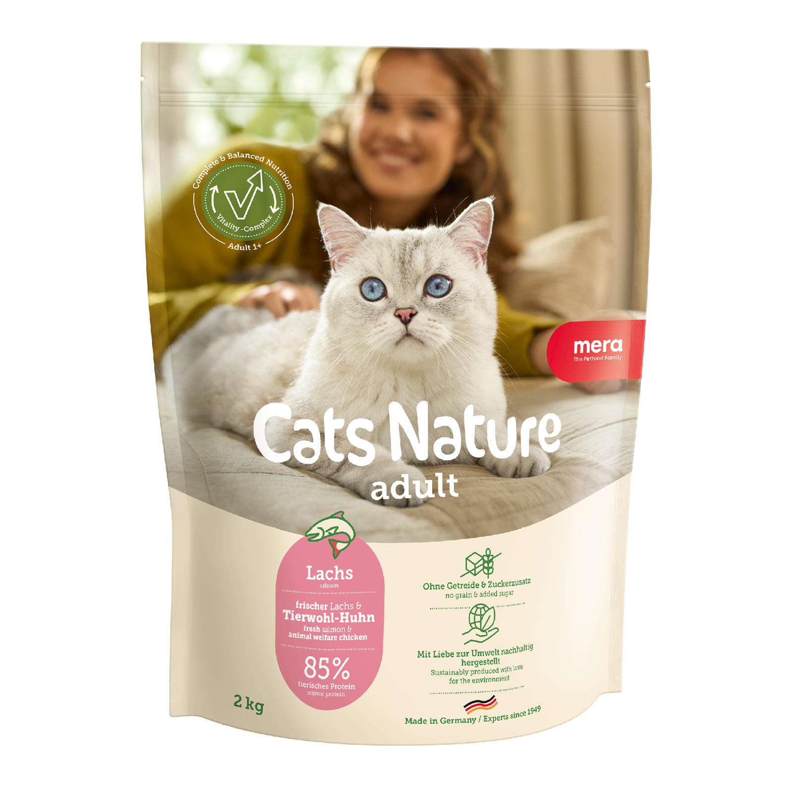 mera Cats Nature Adult Lachs Trockenfutter Packshot