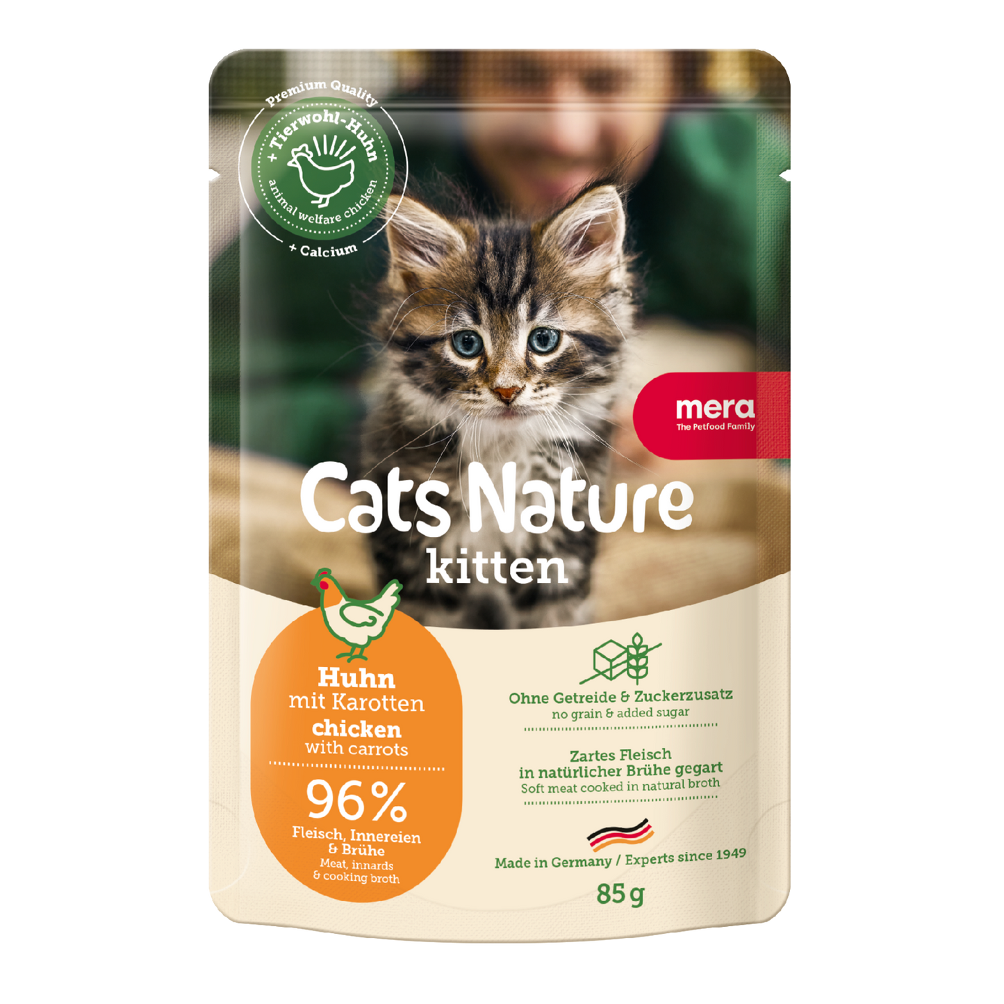 mera Cats Nature Kitten Huhn Nassfutter Packshot