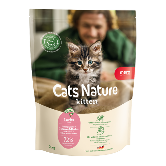 mera Cats Nature Kitten Lachs Trockenfutter Packshot