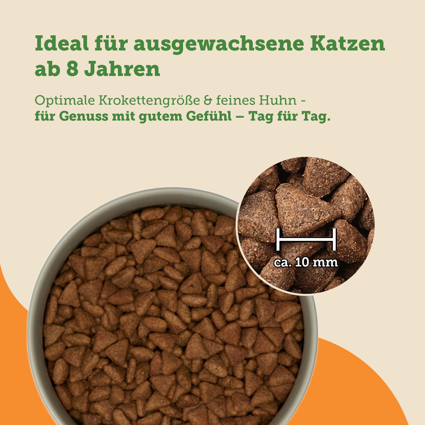 mera Cats Nature Senior Huhn Trockenfutter Kroketten