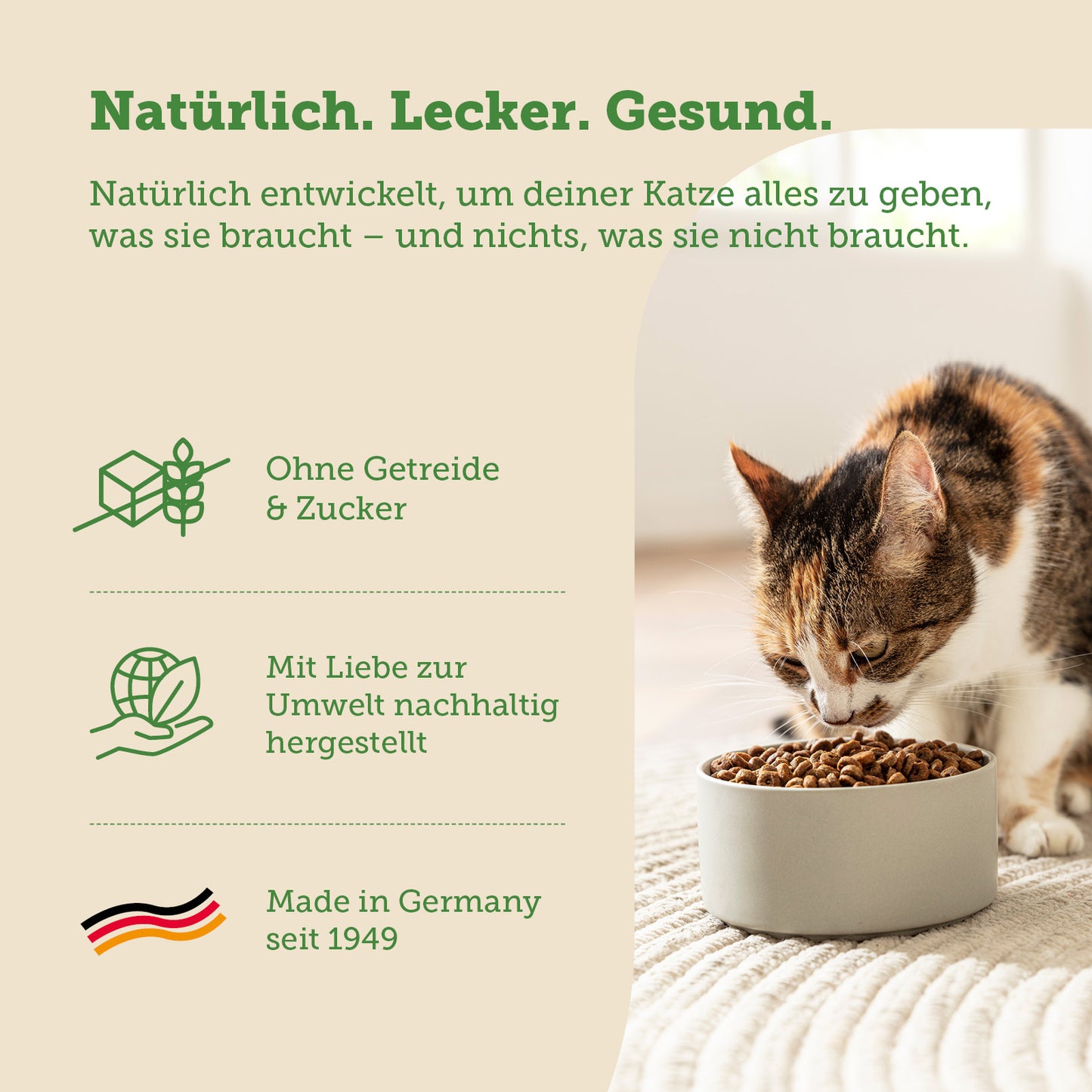 mera Cats Nature Senior Huhn Trockenfutter Main benefits