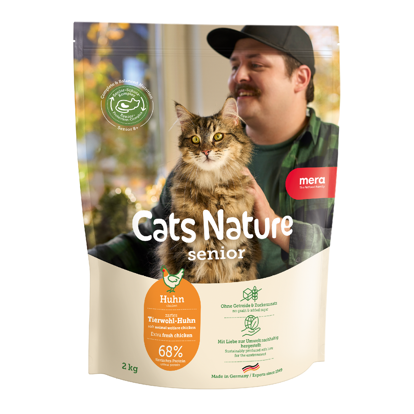 mera Cats Nature Senior Huhn Trockenfutter Packshot