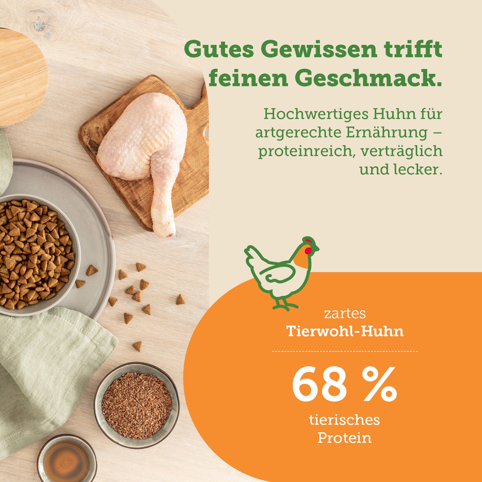 mera Cats Nature Senior Huhn Trockenfutter Zutaten