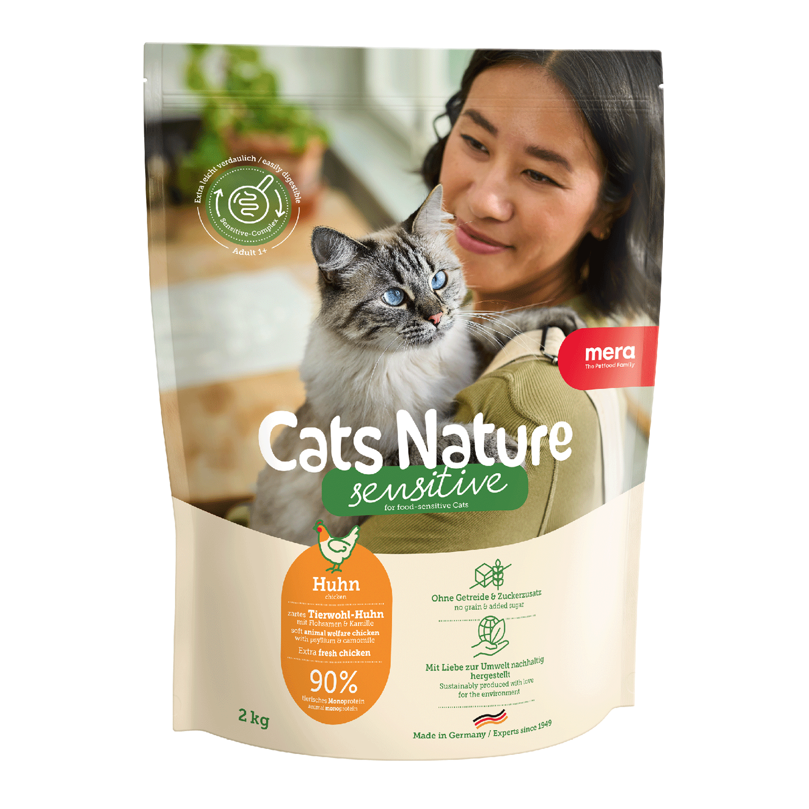 Cats Nature Sensitive Huhn Trockenfutter | mera