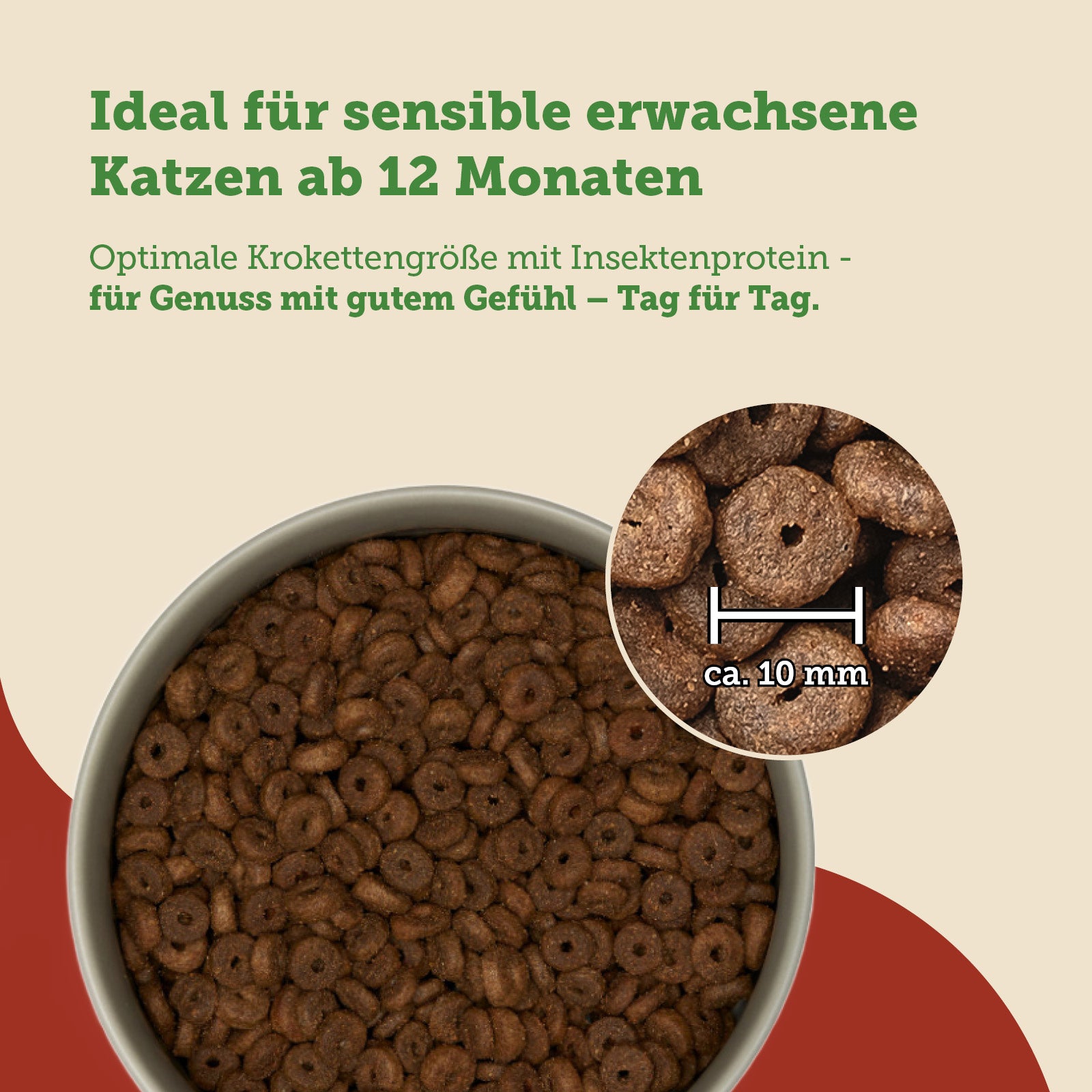 mera Cats Nature Sensitive Insekt Trockenfutter Kroketten