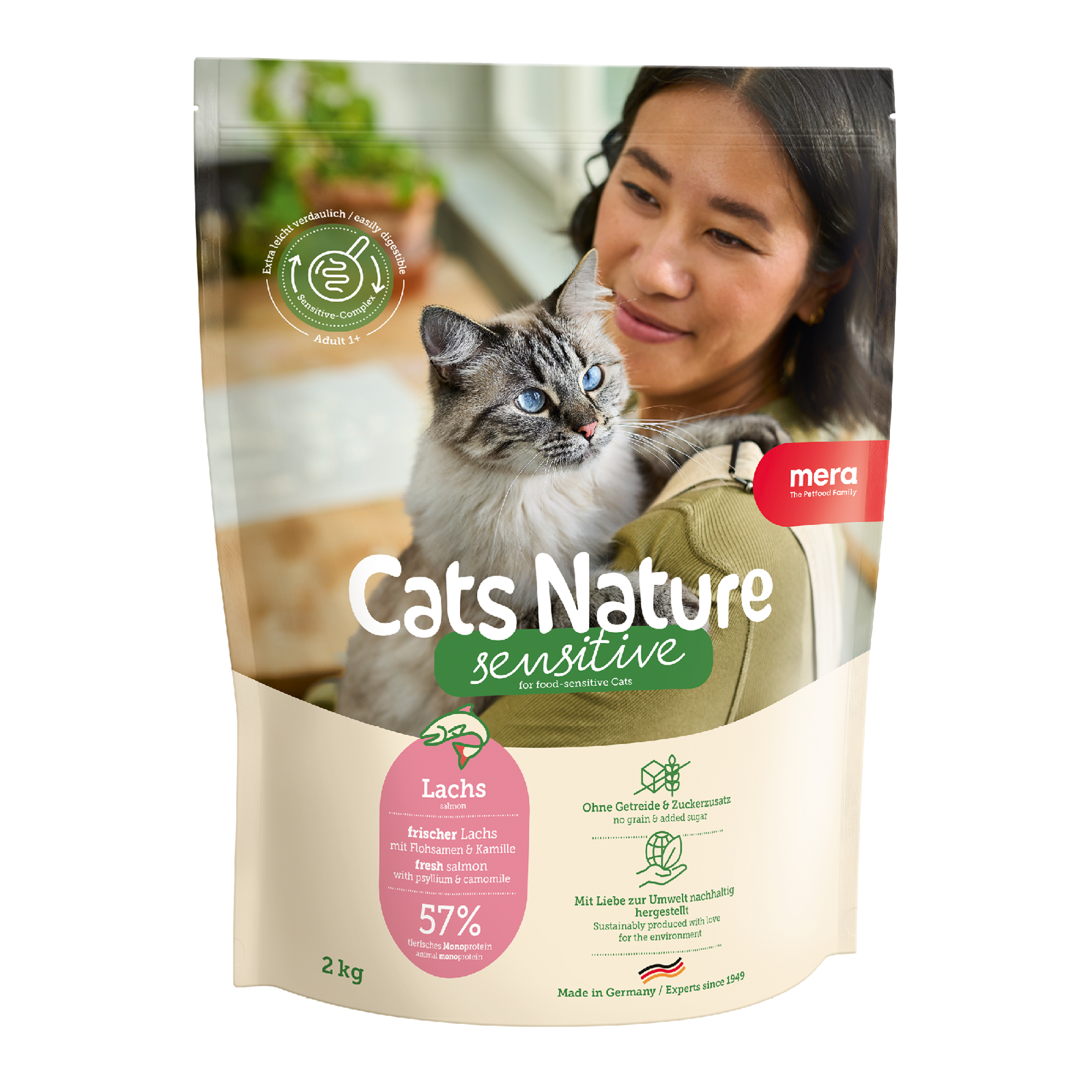 mera Cats Nature Sensitive Lachs Trockenfutter Packshot