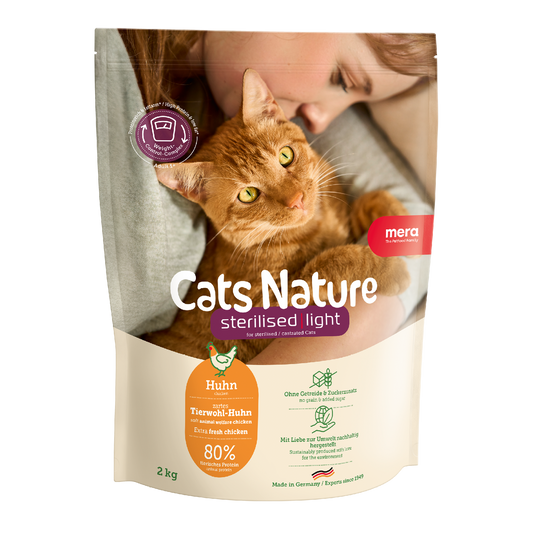 mera Cats Nature Sterilised Light Huhn Trockenfutter Packshot