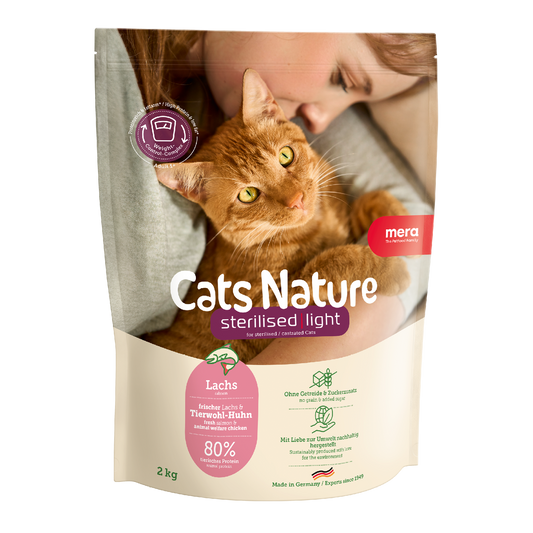 mera Cats Nature Sterilised Light Lachs Trockenfutter Packshot