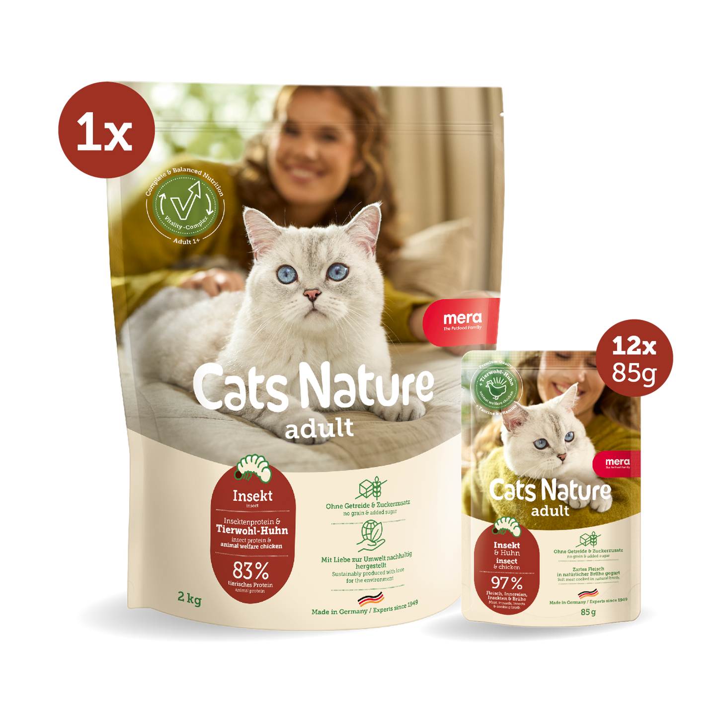 mera Cats Nature Bundle Insekt Trocken- & Nassfutter