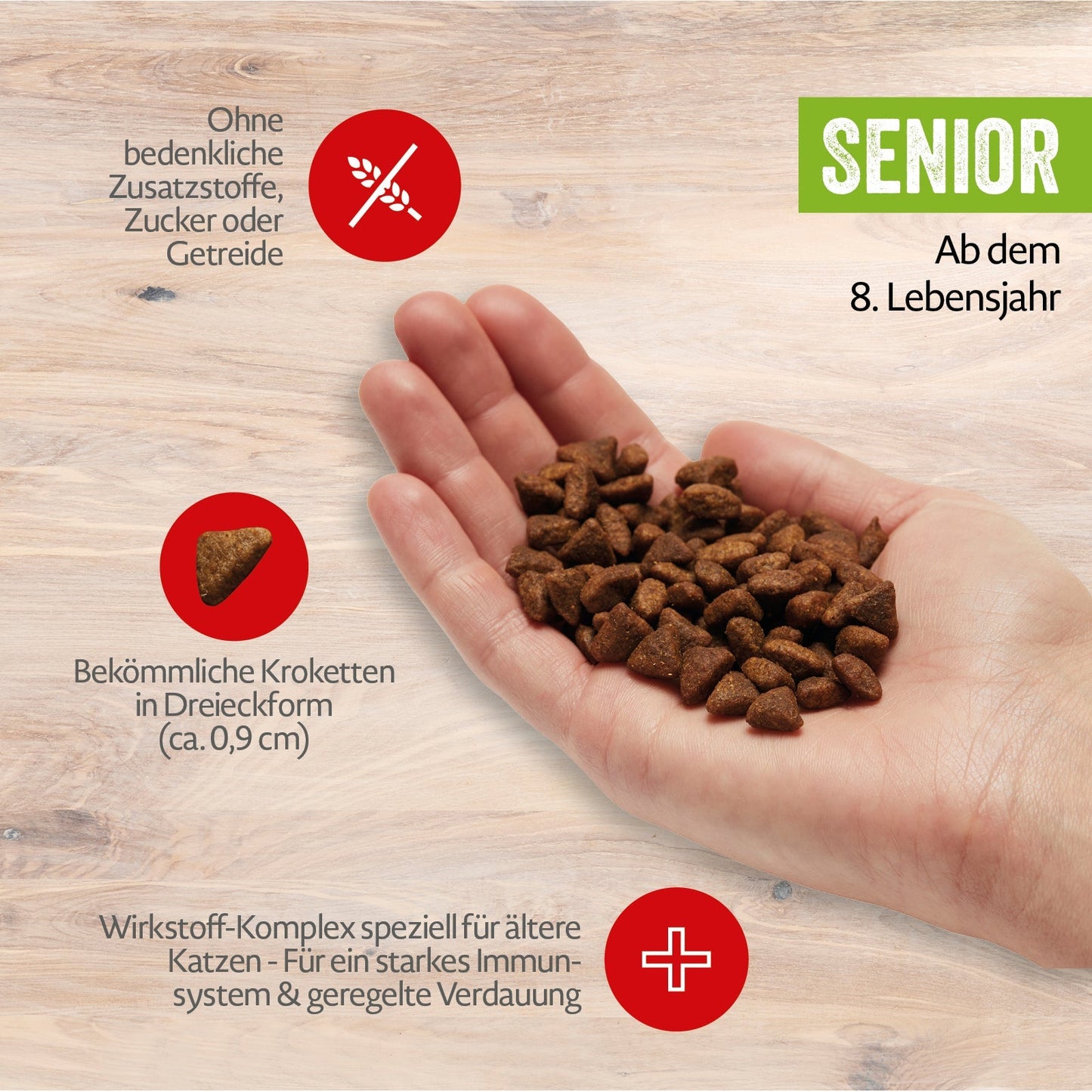 mera CATS All Cats Senior Rind Produktvorteile