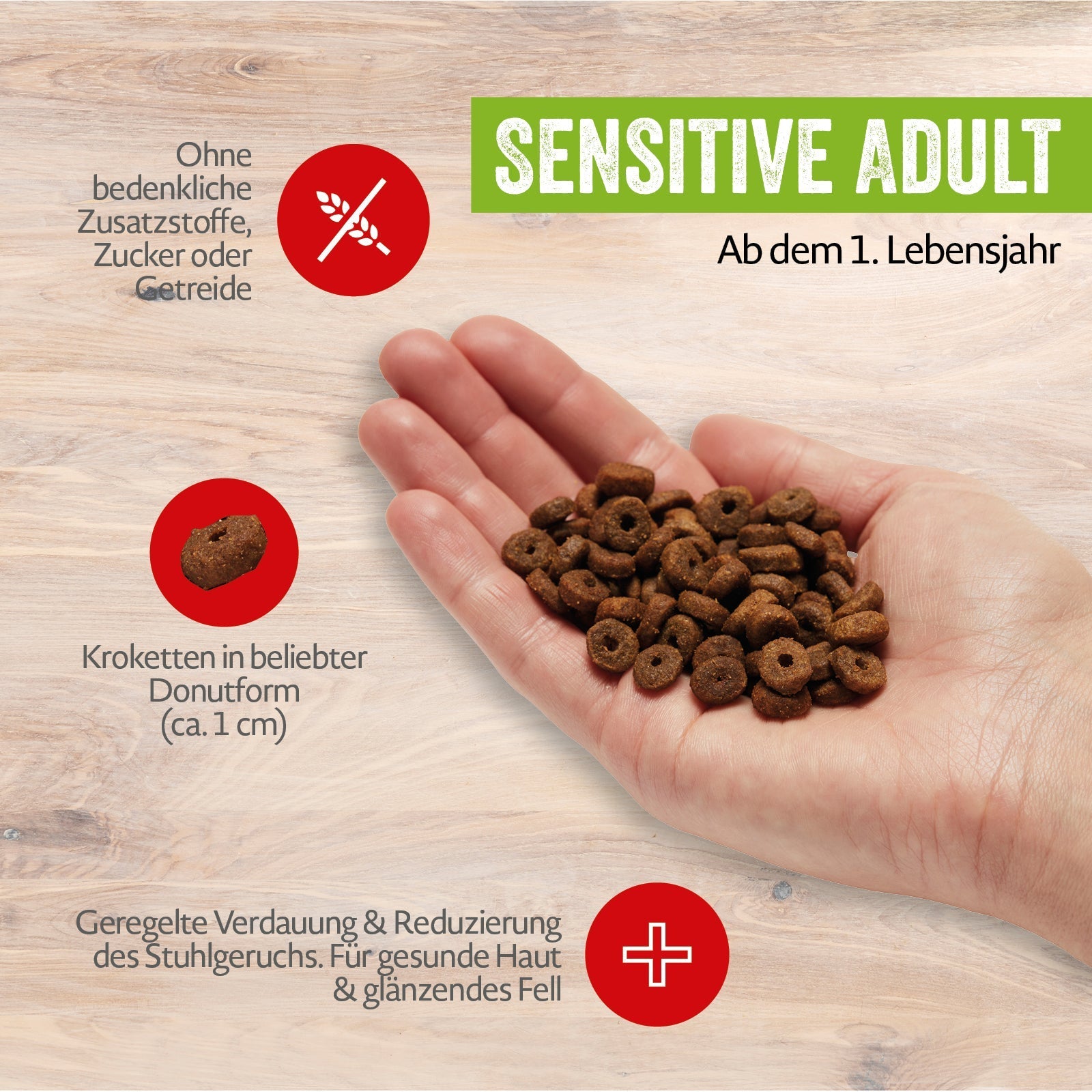 mera CATS All Cats Sensitive Adult Huhn Produktvorteile