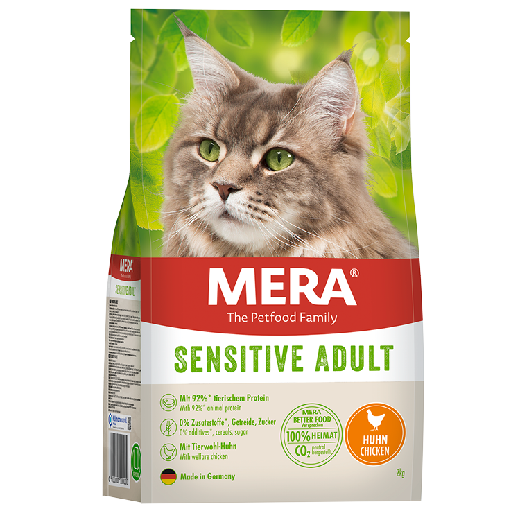 mera CATS All Cats Sensitive Adult Huhn Verpackung