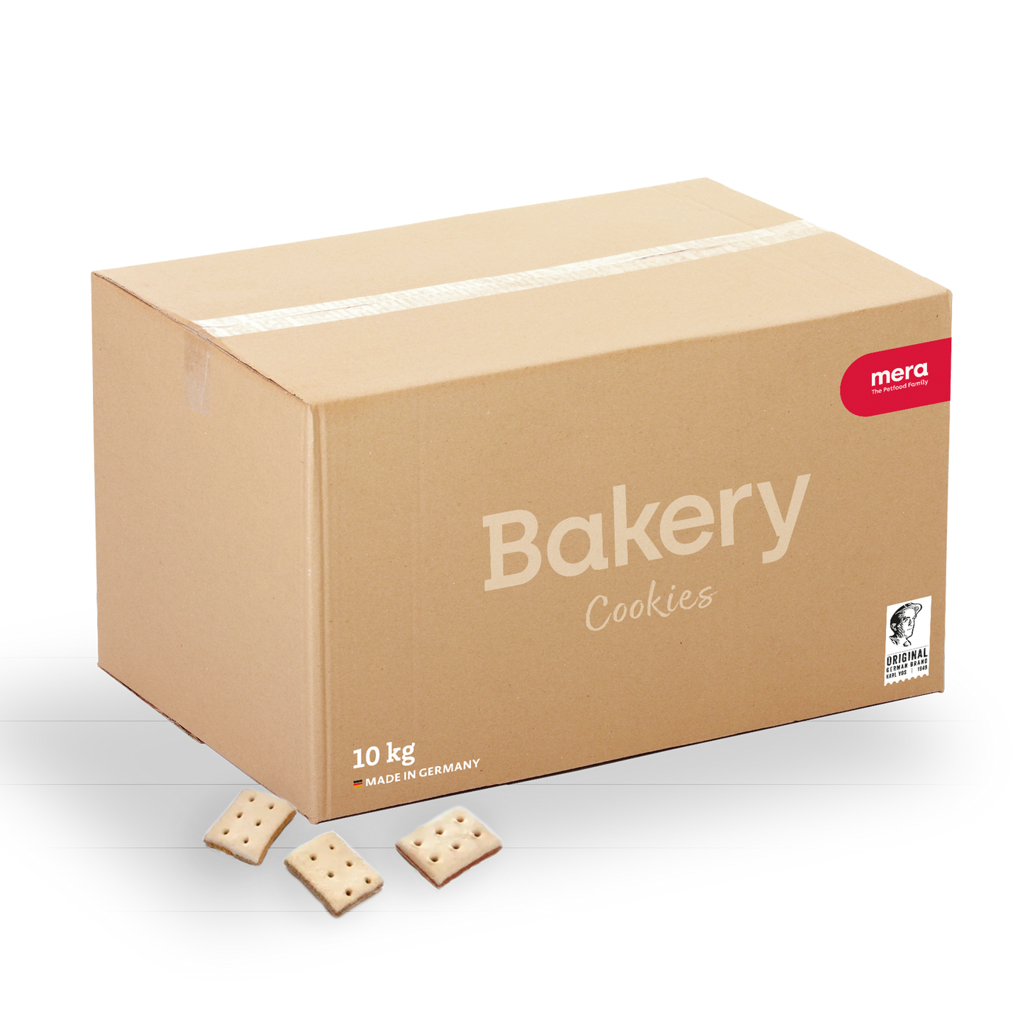 mera Bakery Cookies 10kg Verpackung mit Cookies
