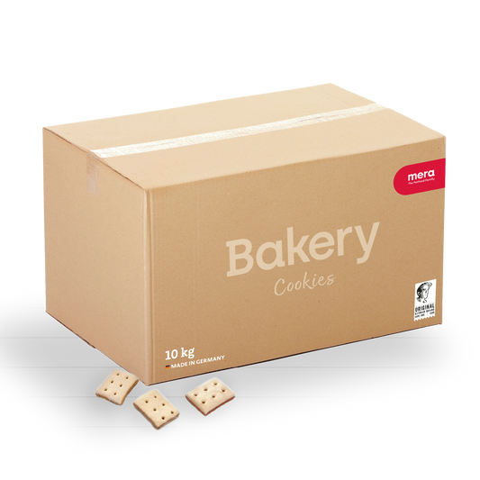 mera Bakery Cookies 10kg Verpackung mit Cookies