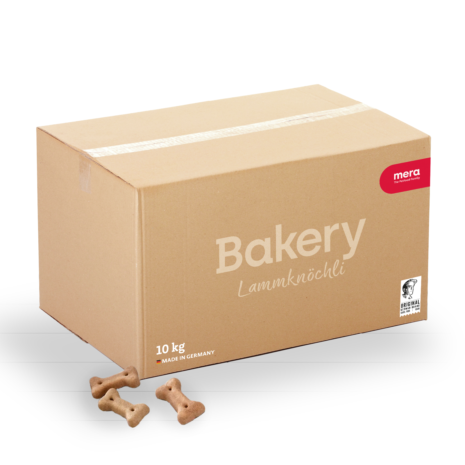 mera Bakery Lammknöchli 10kg Verpackung mit Lammknöchli