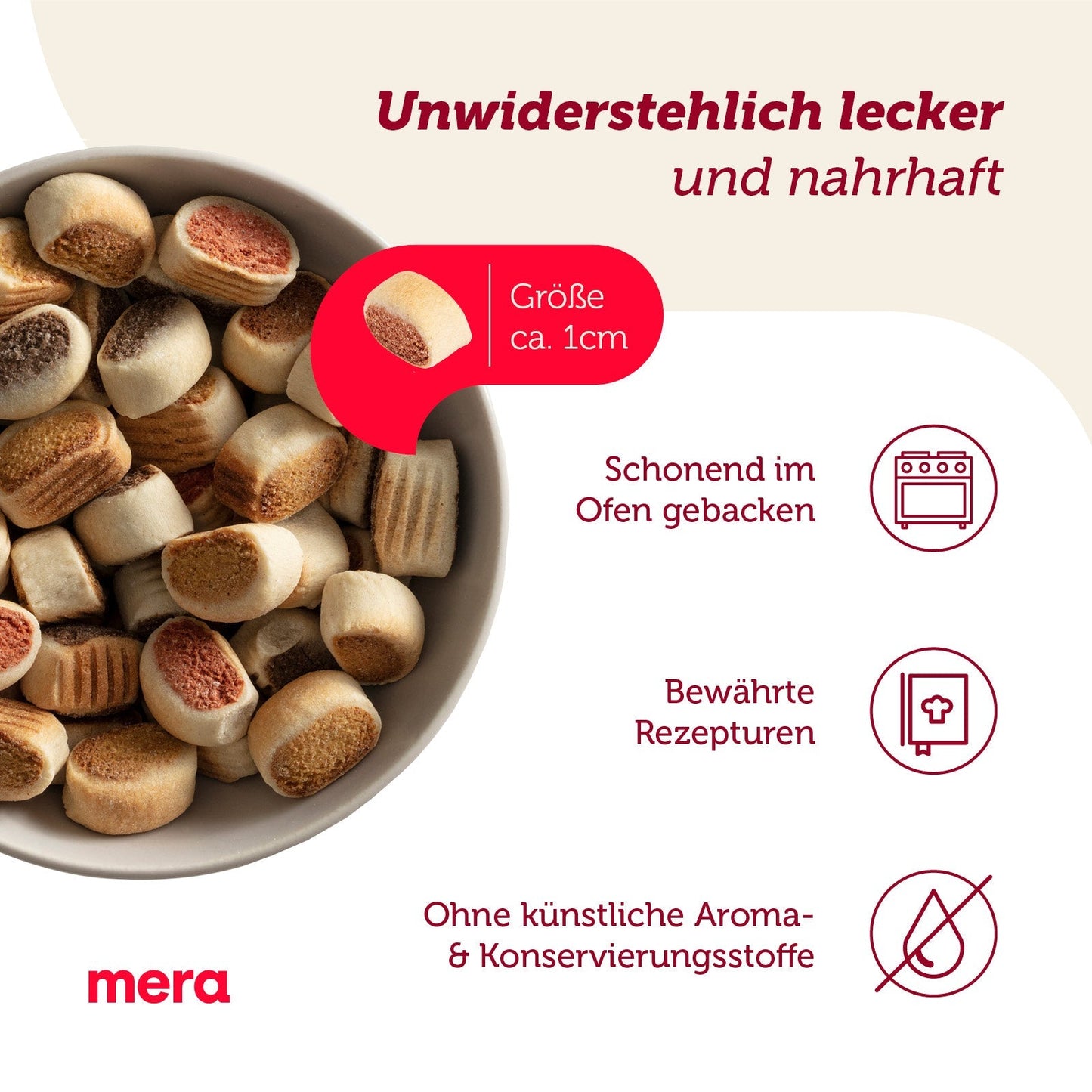 mera Bakery Snacky Mix Produkteigenschaften