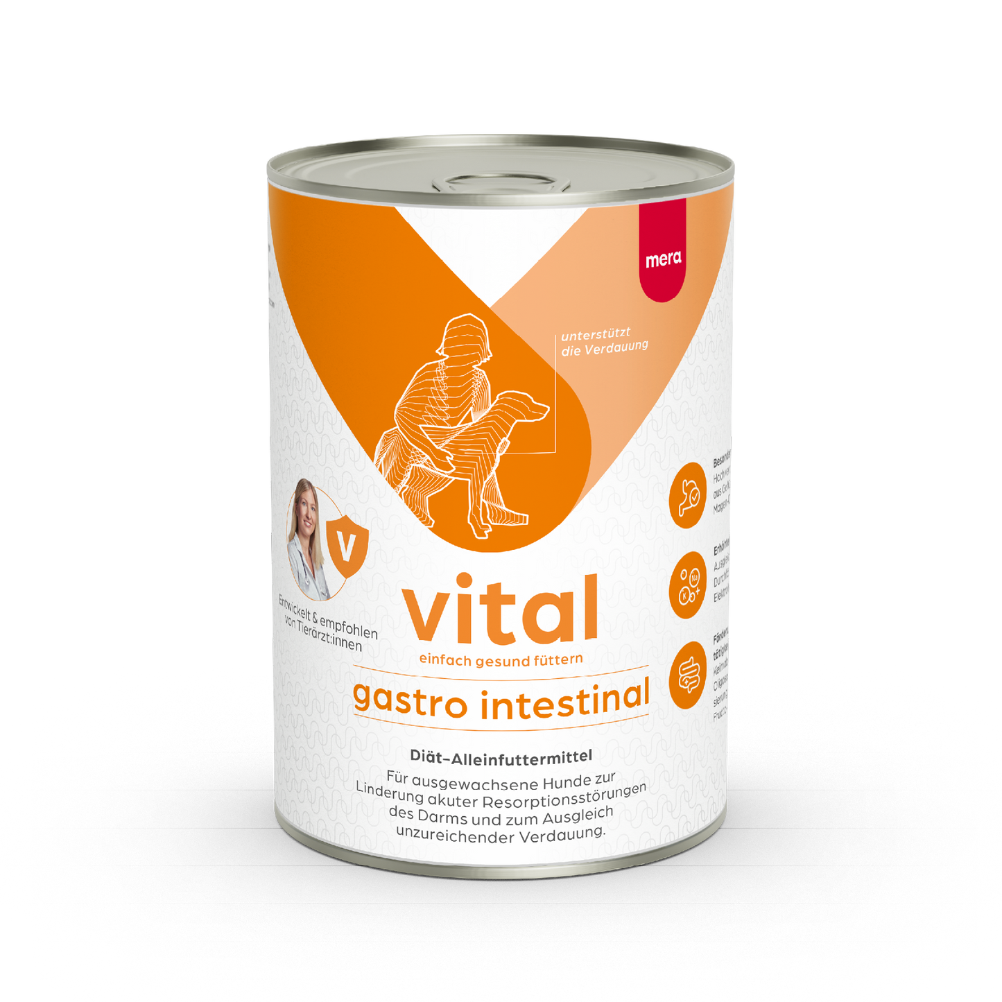mera vital gastro intestinal Hund Nassfutter Verpackung