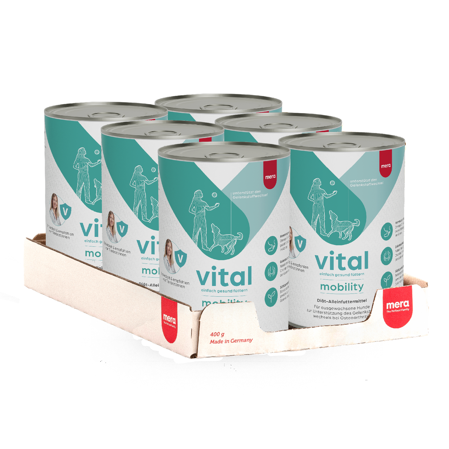 mera vital mobility Hund Nassfutter Verpackung Kolli