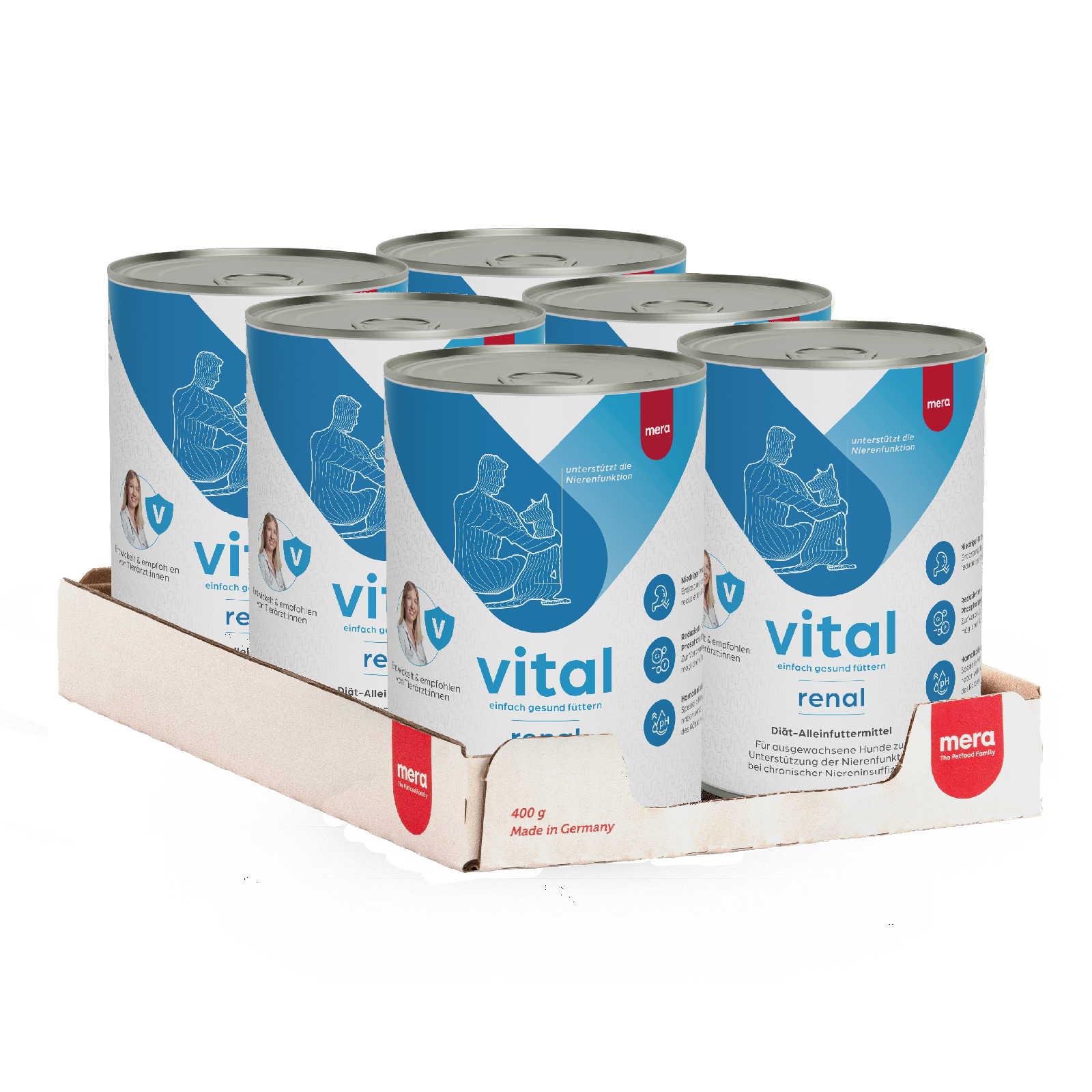 mera vital renal Hund Nassfutter Verpackung