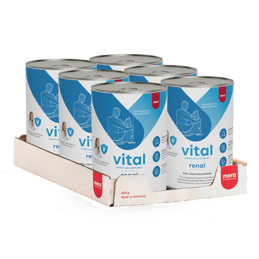 mera vital renal Hund Nassfutter Verpackung