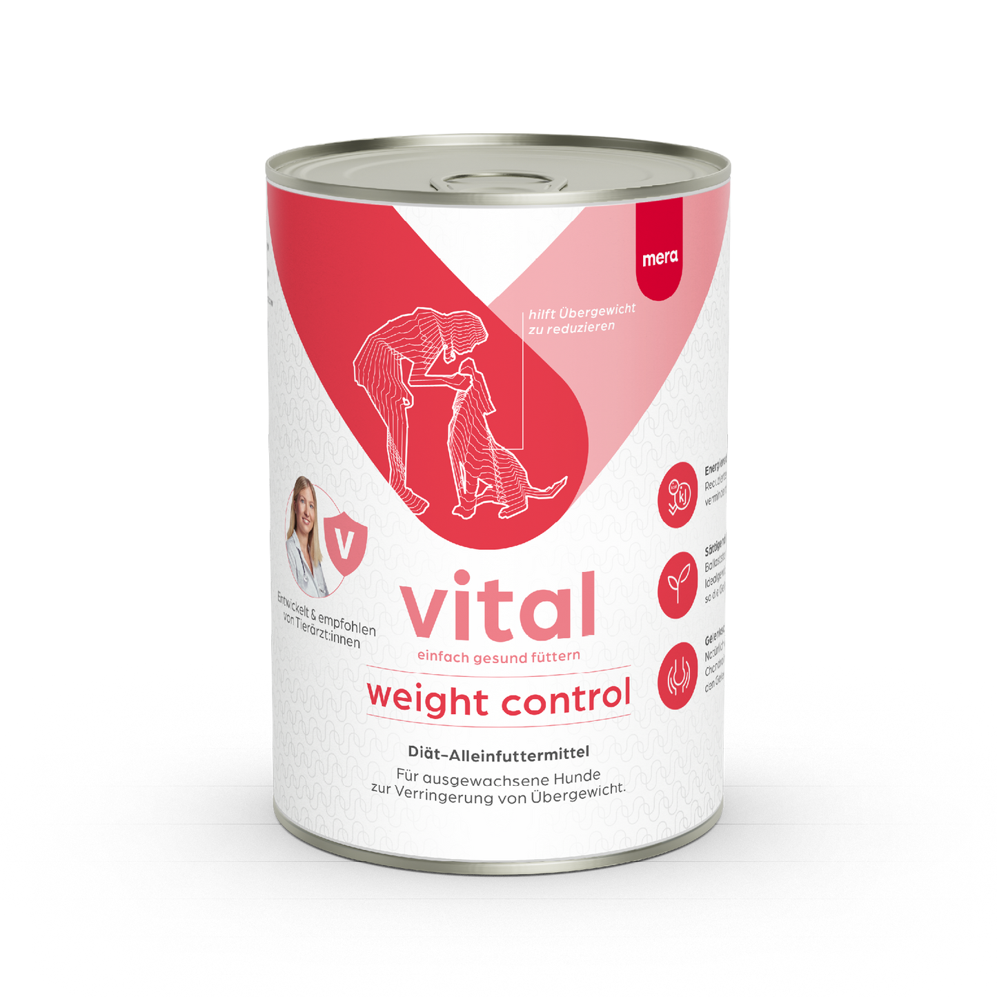 mera vital weight control Hund Nassfutter Verpackung