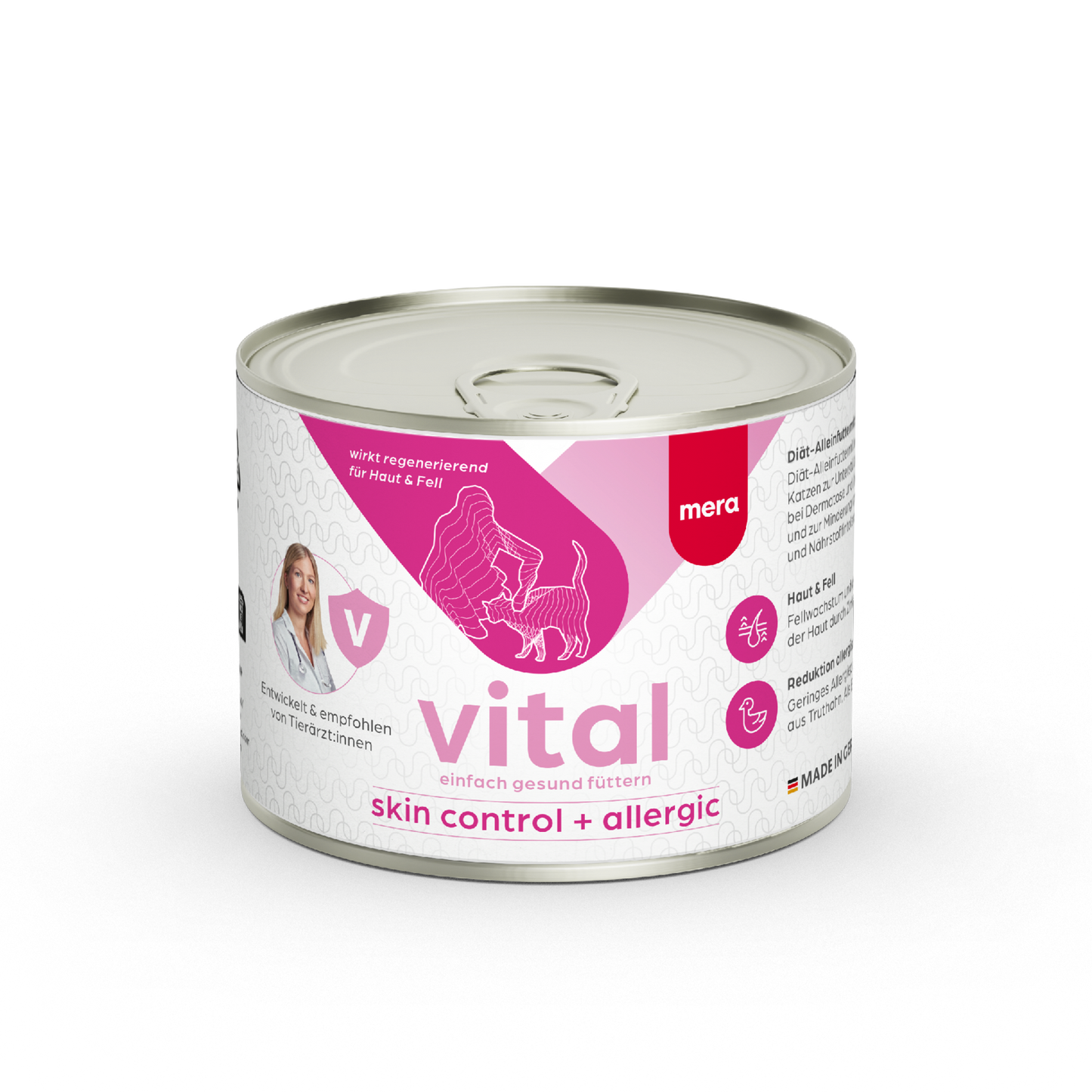 mera vital skin control + allergic Katze Nassfutter Verpackung