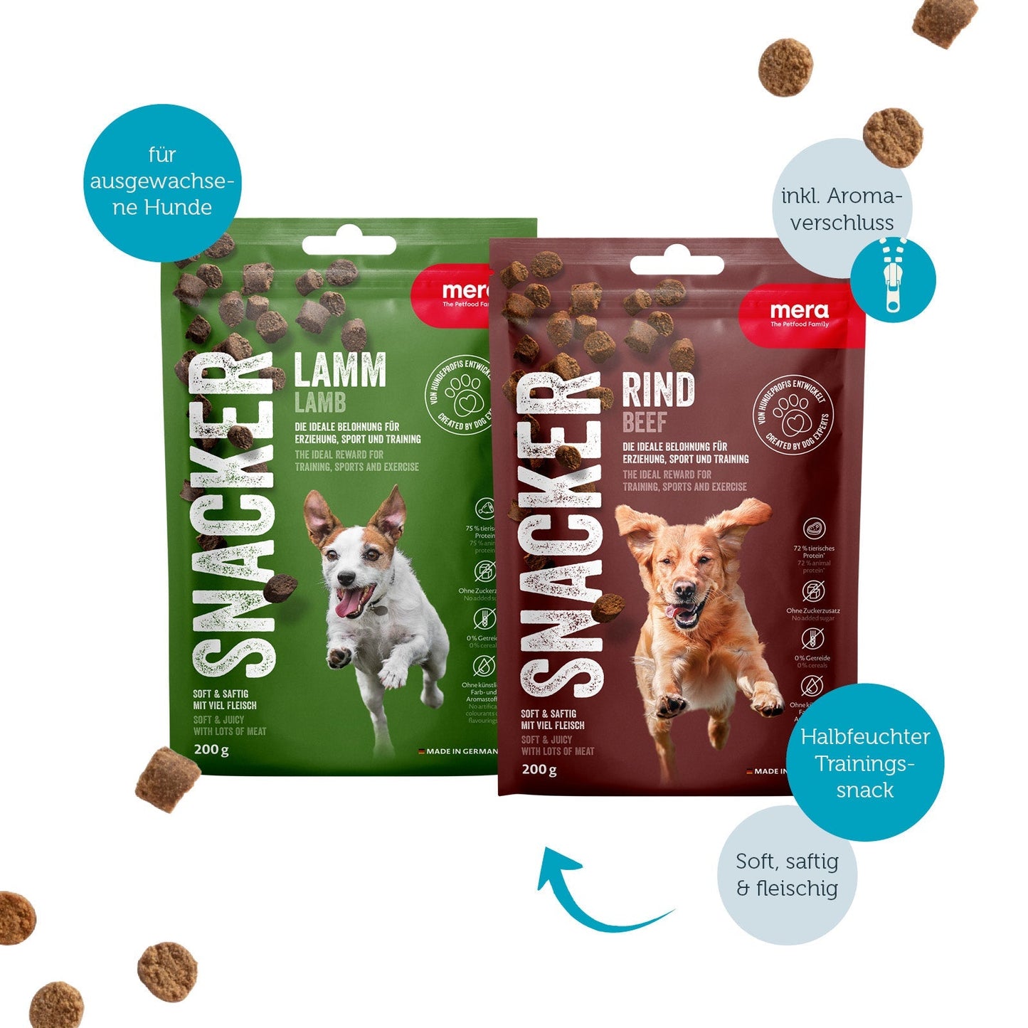 mera Kennenlernpaket Lamm und Rind Snacker Packshot