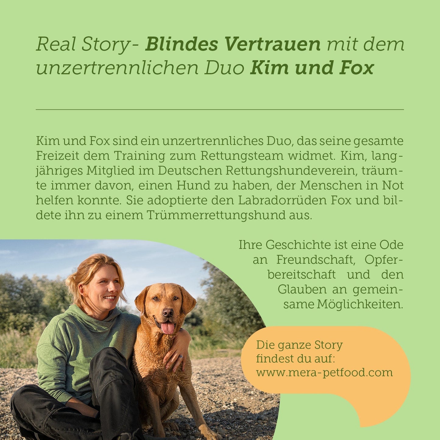 mera pure green vegan Kim und Fox Story