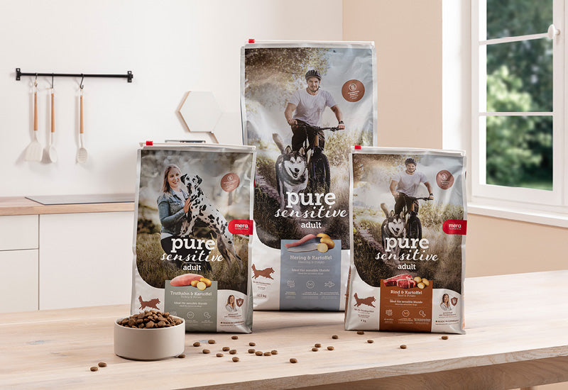 mera pure sensitive Teaserbild - Trockenfutter mit Frischfleischanteil
