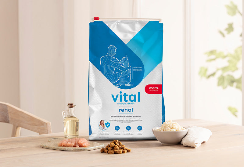 mera vital renal Hund Verpackung mit Zutaten