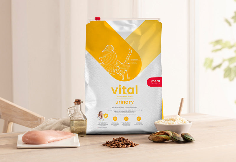 mera vital urinary Katze Verpackung mit Zutaten