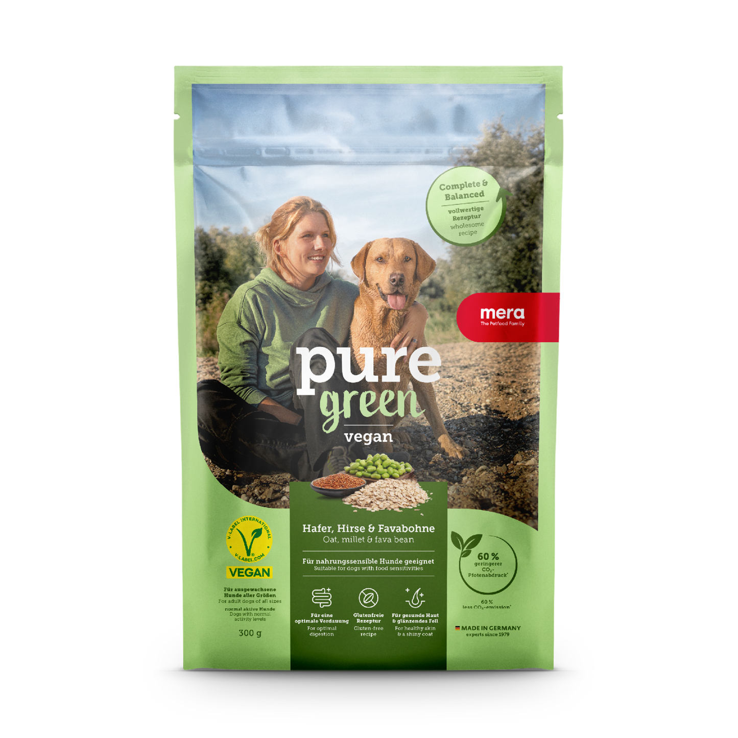 mera pure green vegan 300g Probe Verpackung