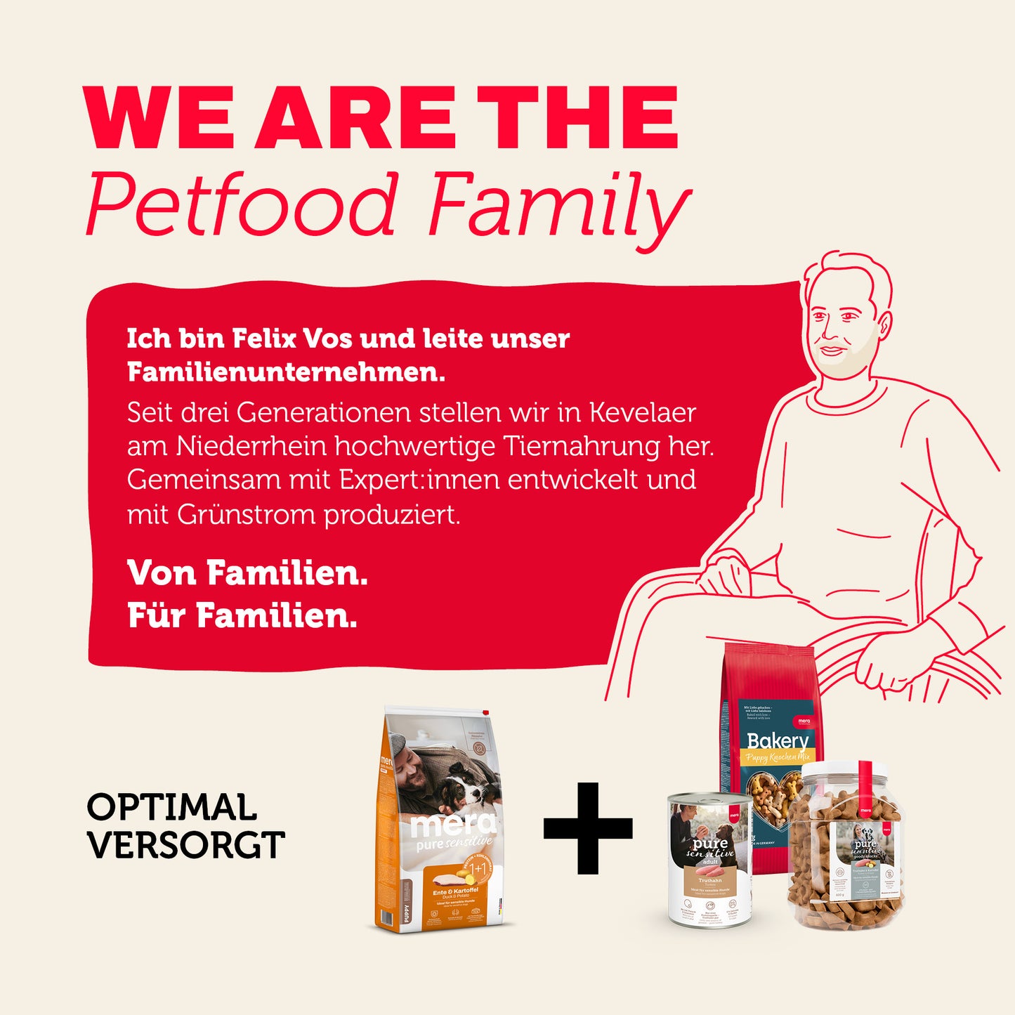 Tiernahrung von mera: Familienunternehmen mit Produkten für eine ausgewogene Versorgung