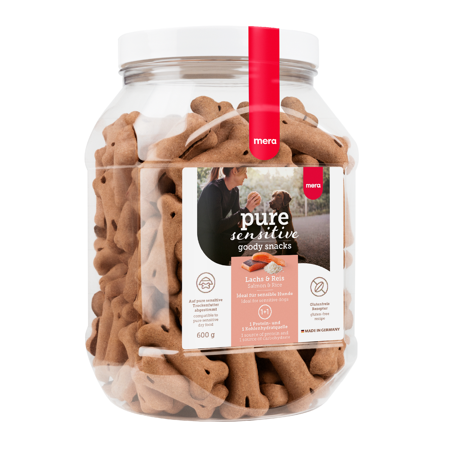 mera pure sensitive goody snacks Lachs & Reis Packshot