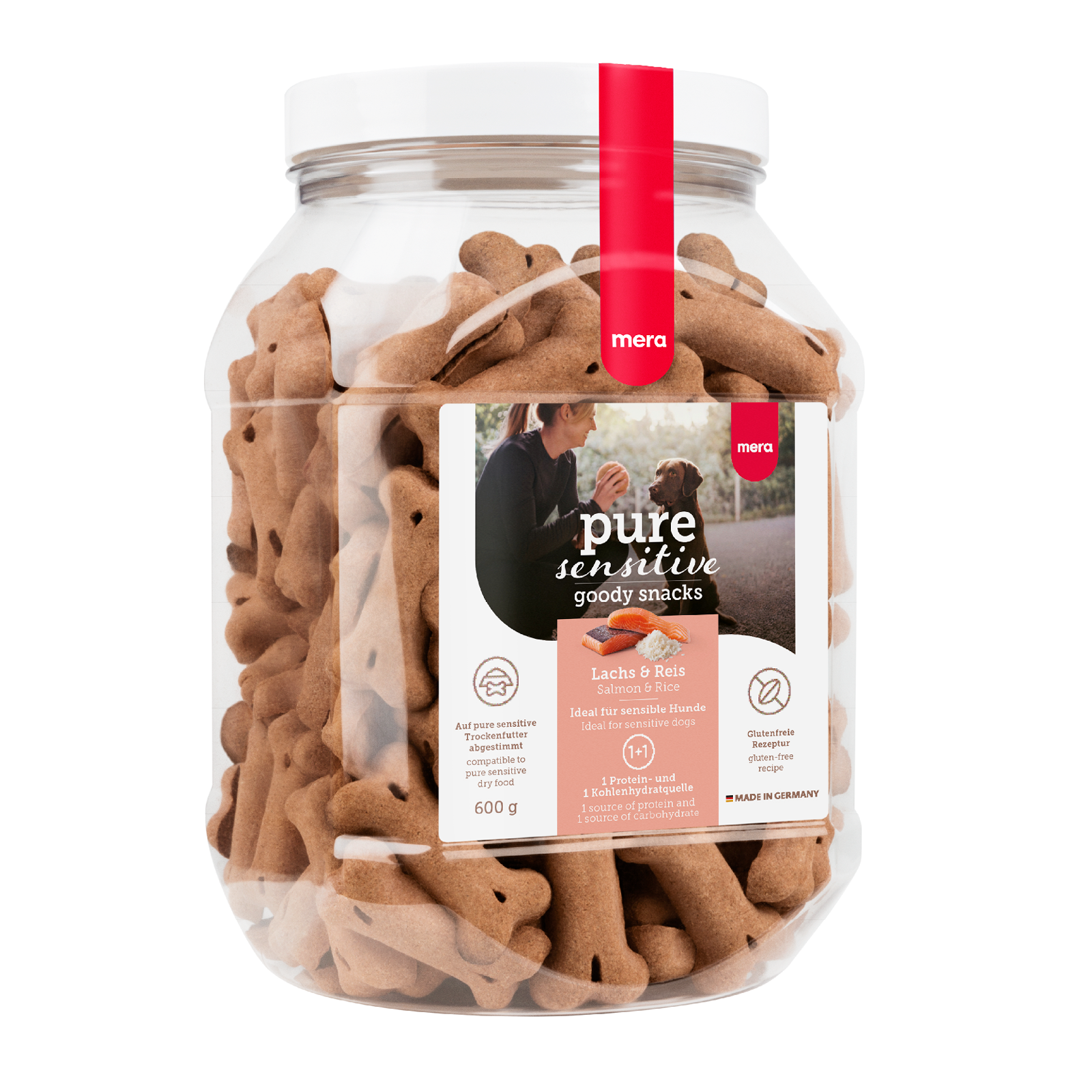 mera pure sensitive goody snacks Lachs & Reis Packshot